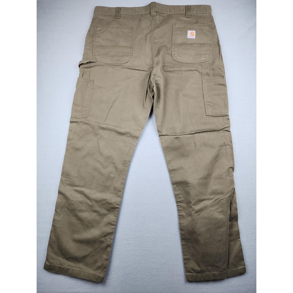 Carhartt Pants Mens 40x32 Green Relaxed Fit Twill Utility Workwear Carpenter - Picture 9 of 12